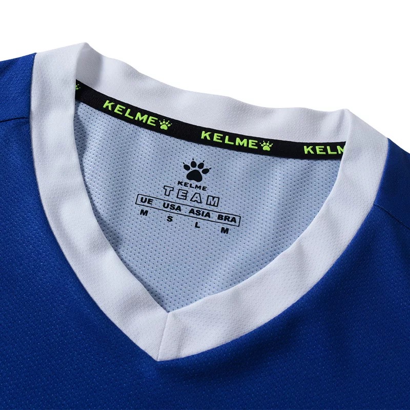 KELME卡尔美 足球服套装男定制足球衣光板球衣比赛服队服组队球服3871001