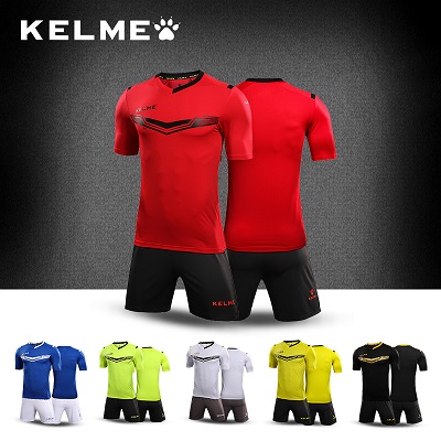 KELME卡尔美 正品足球服套装男成人短袖 球衣比赛服定制队服KMC160031