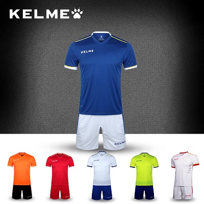 KELME卡尔美 足球服套装男组队短袖比赛服球衣定制训练服
