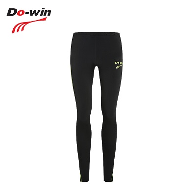 多威Dowin 九分裤男女专业跑步黑色弹力运动紧身裤28106